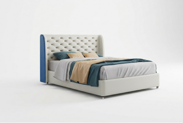 Bed Bekleding Ontwerp Luxe Tweepersoons Hotel Bedden Slaapkamer Leder Modern