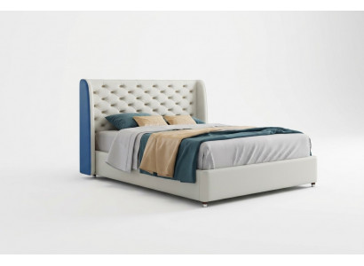 Bed Bekleding Ontwerp Luxe Tweepersoons Hotel Bedden Slaapkamer Leder Modern