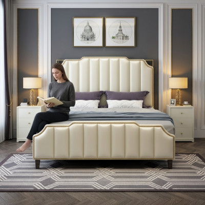 Bed Kussen Ontwerp Luxe Tweepersoons Hotelbedden Huwelijk 180x200cm Slaapkamer