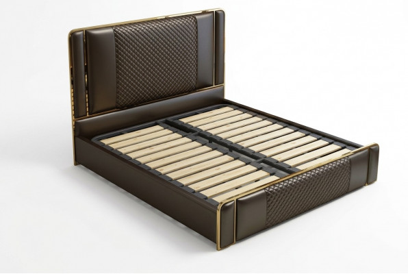 Bed slaapkamerontwerp meubels modern luxe bedden gestoffeerd frame nieuw