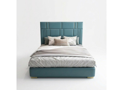 Luxe hotelbedden met een tweepersoons gevoerd bedframe van 180x200.