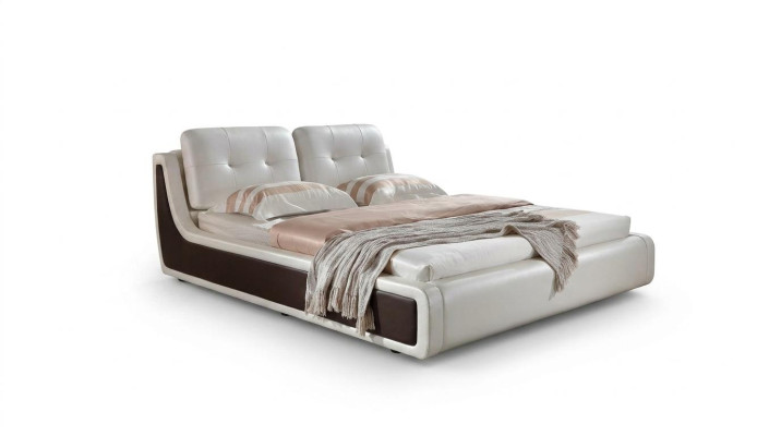 Tweepersoonsbed Bed Huwelijksbed Design Luxe Gestoffeerd Bed Inrichting Textiel Bedden