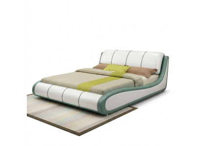 Ontwerper bed slaapkamer luxe tweepersoonsbed bedden leer hotelbekleding
