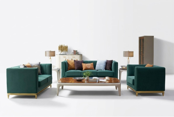 Sofa set 3+2+1 Relax Seats Set Design Sofas Upholstered Couches Leather