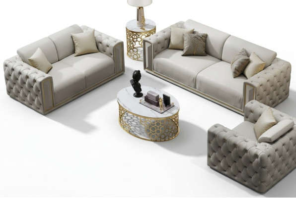 Sofagroep 3+2+1 Zits Klassieke Bankwoonkamerbank Sofa's Bekleding