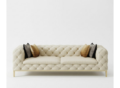Chesterfield Bank Bank Bekleding 3-zits Bankstellen Zitcombinatie Bankstellen Wit