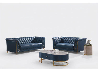 Luxe Chesterfield bankstel 3+2 zits salontafel meubels bank