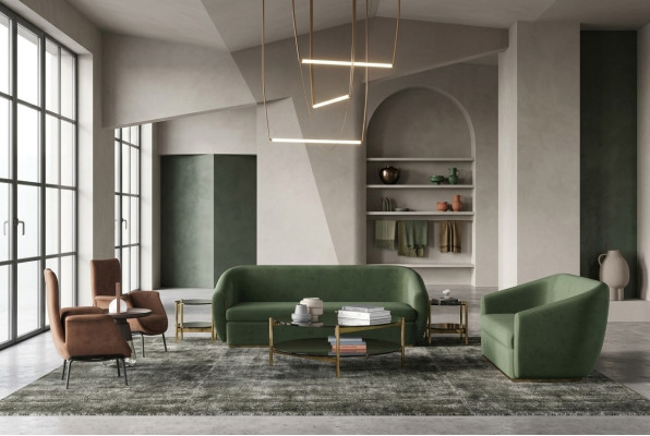 Sofa set 3+3 zitter Green Sofa Sets Leather Sofas Couches Upholstery