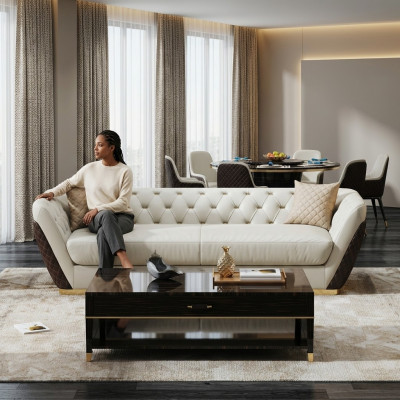 Bankstel 3 zitsbank Woonlandschap set Decoratie Ontwerp Modern Sofa Stoel