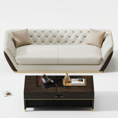 Bankstel 3 zitsbank Woonlandschap set Decoratie Ontwerp Modern Sofa Stoel
