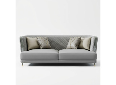 Driepersoons bank gestoffeerd designbank zitdecor banken kamer meubels modern
