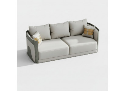 Bank Driezitter Bank Klassiek Nieuw Bekleding Deco 3-Zits Leren Bankstellen
