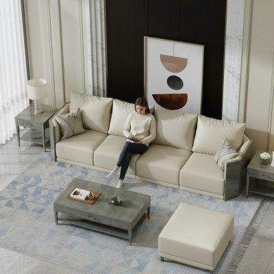 Sofa 4-zits Big xxl Bank Banken Bankstellen Woonkamer Design Big Bankstellen