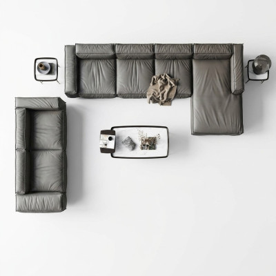 Hoekbank Bank Bank Loungebank Hoekbank Bankstel L-vorm Grijs