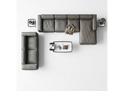 Hoekbank Bank Bank Loungebank Hoekbank Bankstel L-vorm Grijs