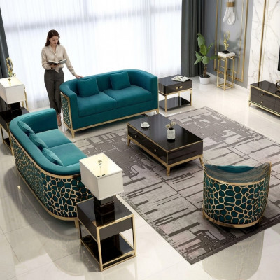 Sofagarnitur Bank 321 Zit textielbank Luxe meubels Bekleding
