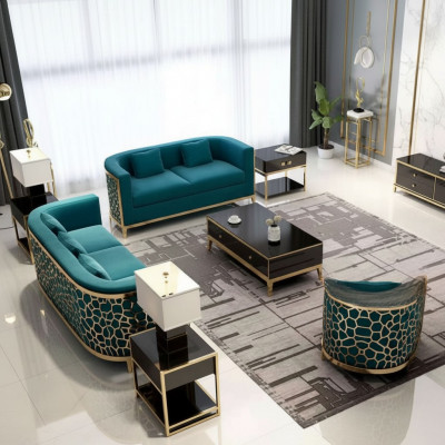 Sofagarnitur Bank 321 Zit textielbank Luxe meubels Bekleding