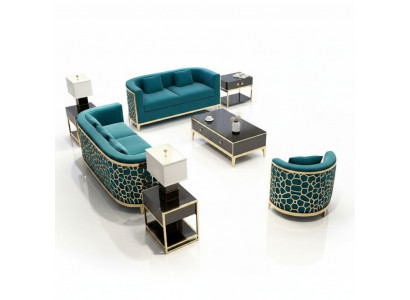 Sofagarnitur Bank 321 Zit textielbank Luxe meubels Bekleding