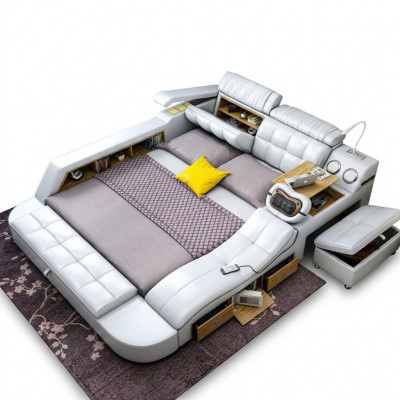 Bed Multifunction - Safe - Heat Lounger - USB - Sound Double Beds