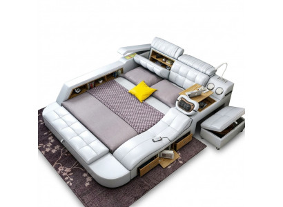 Bed Multifunction - Safe - Heat Lounger - USB - Sound Double Beds