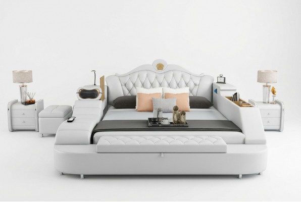 Luxe leren bedden 180x200 multifunctionele slaapkamer ligbedden nieuw