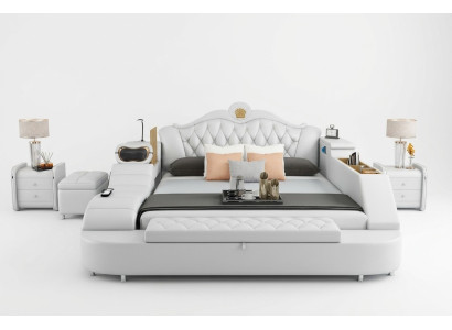 Luxe leren bedden 180x200 multifunctionele slaapkamer ligbedden nieuw