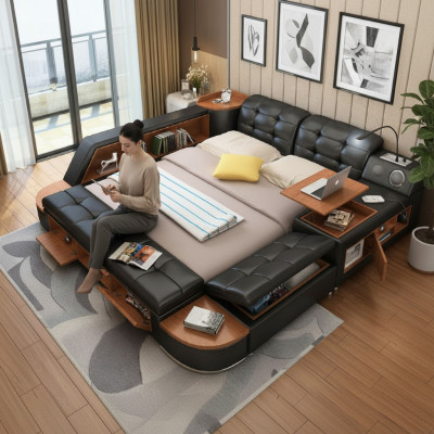 Multifunctioneel bed Bedden Tweepersoonsbed Deco Tweepersoonsbed Slaapkamer