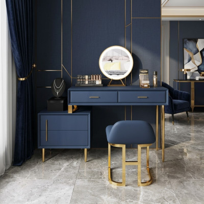 Make-uptafel Spiegel Krukje Compleet Decor Set Commode Slaapkamer Nieuw