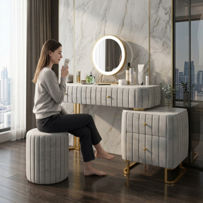 Ontwerper Consoletafel Kaptafel Cosmetische Tafel Spiegel Decoratie Dressoir Kaptafeltje