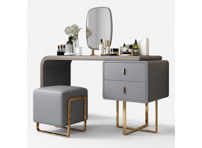 Klassieke make-uptafel. Spiegel luxe console ladekast slaapkamer