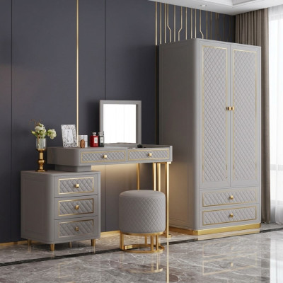 Make-up tafel stoel luxe console commode slaapkamer console tafel