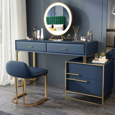 Kaptafel Spiegel Kruk Compleet Set Commode Slaapkamer