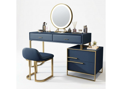 Kaptafel Spiegel Kruk Compleet Set Commode Slaapkamer