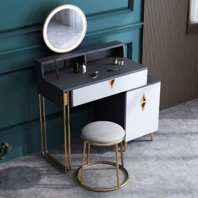 Kaptafel Tafel Slaapkamer Kruk Spiegel Jeugd Modern Stijl