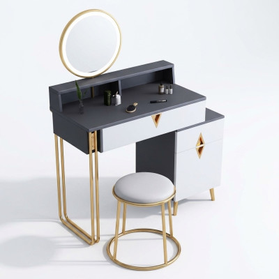 Kaptafel Tafel Slaapkamer Kruk Spiegel Jeugd Modern Stijl