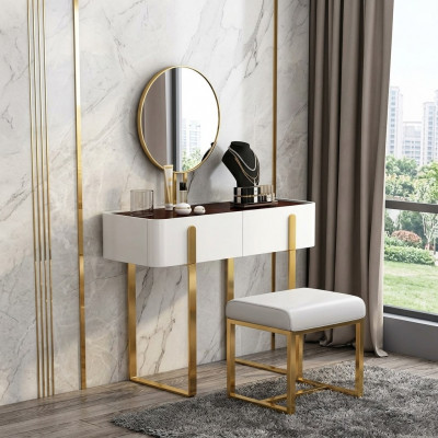 Make-up tafel Kaptafel Cosmetica tafel Commode met spiegel Console