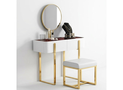 Make-up tafel Kaptafel Cosmetica tafel Commode met spiegel Console