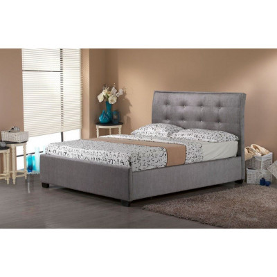 Chesterfield Design Gestoffeerd Engels Bed Tweepersoonsbed Grijs Bedden 160/180x200