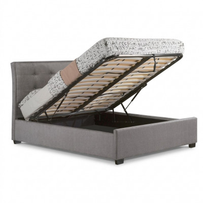 Chesterfield Design Gestoffeerd Engels Bed Tweepersoonsbed Grijs Bedden 160/180x200