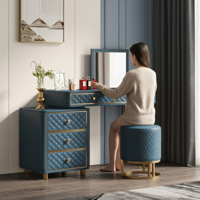 Kaptafel kaptafel make-uptafel kruk spiegel nachtkastjes