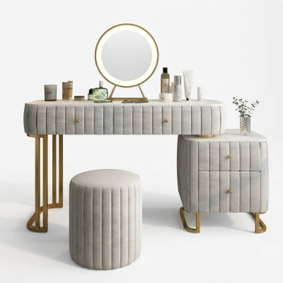 Make-up tafel spiegel kruk compleet ladekast slaapkamer luxe meubels