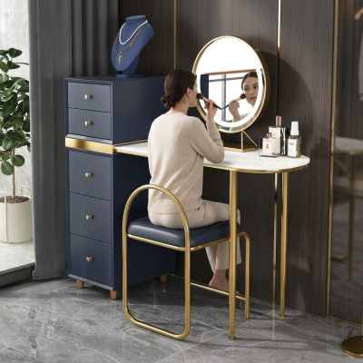 Kaptafel Spiegel Kruk Set Ladenkast Slaapkamer Nieuw Make-up