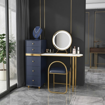 Kaptafel Spiegel Kruk Set Ladenkast Slaapkamer Nieuw Make-up