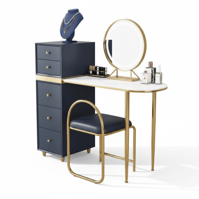 Kaptafel Spiegel Kruk Set Ladenkast Slaapkamer Nieuw Make-up