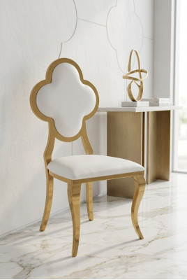 Ontwerpstoel stofstoelen roestvrijstalen leunstoel gestoffeerde luxe fauteuil