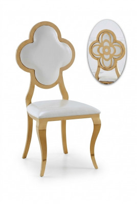 Ontwerpstoel stofstoelen roestvrijstalen leunstoel gestoffeerde luxe fauteuil