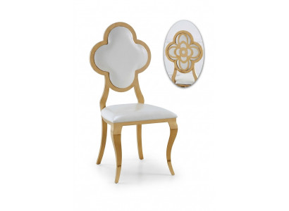 Ontwerpstoel stofstoelen roestvrijstalen leunstoel gestoffeerde luxe fauteuil