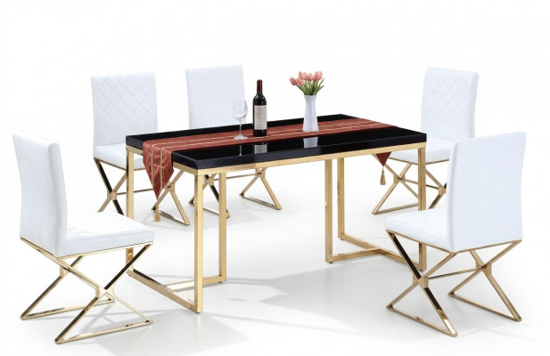 Eettafel 4 stoelen Eetkamerset Compleet Eetgroep Tafel 5-delig