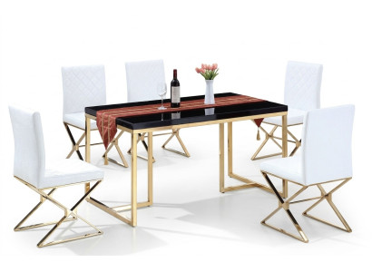 Eettafel 4 stoelen Eetkamerset Compleet Eetgroep Tafel 5-delig