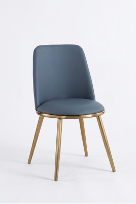 Eettafel Stoelen Luxe Stof Roestvrij Staal Ontwerp Stoel Fauteuil Bekleding Nieuw
